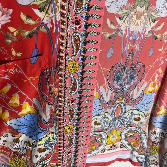 Camilla Silk Kimono Paisley in patches OS - Picture 7 of 10